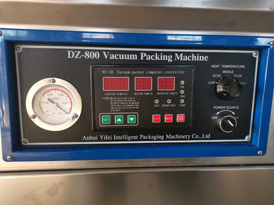 Máquina de embalaje a vacío de doble cámara para mariscos carne salada pescado seco carne de cerdo carne de res y arroz