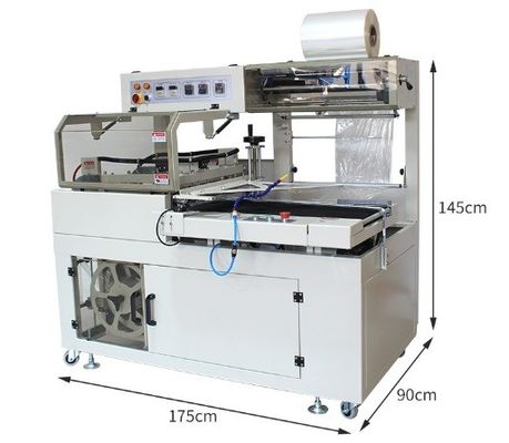 Máquina automática de sellado y corte de películas de manga para envases de películas de cartón
