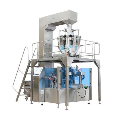 Máquina de embalaje de polvo líquido de gránulos con combinación computarizada de varias cabezas Adecuada