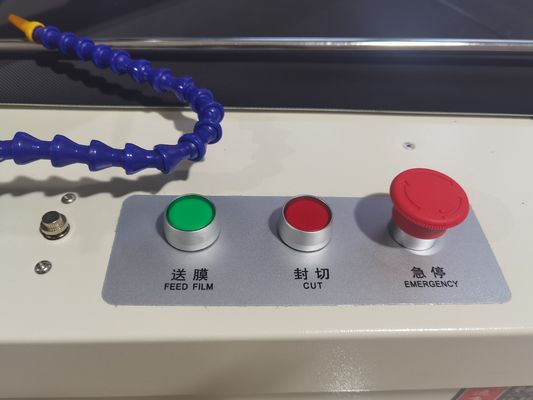 Máquina automática de sellado y corte de películas de manga para envases de películas de cartón