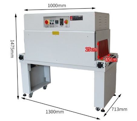 Máquina de embalaje para embalaje de gran tamaño comercial con película térmica de encogimiento de bolsas de sellado y corte