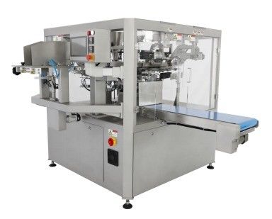 Máquina de embalaje de bolsas de papel con accionamiento eléctrico para granos de café y nueces con varias cabezas de pesaje