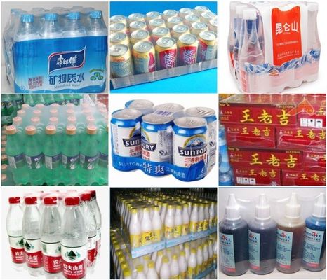 Máquinas semiautomáticas de corte de película de plástico para cerveza y bebidas