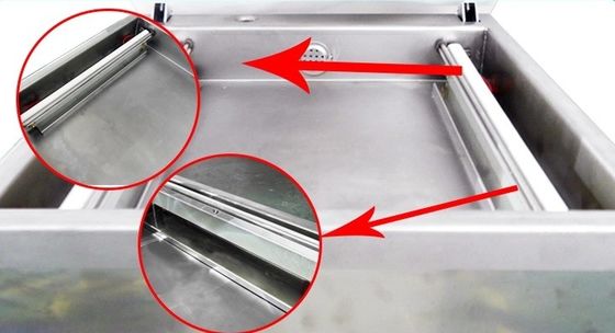 Máquina de embalaje de vacío de cámara profunda única vertical para selladores de alimentos Diseño compacto