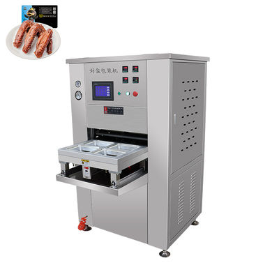 Máquina de sellado al vacío con bandeja eléctrica para tiendas de alimentos y bebidas