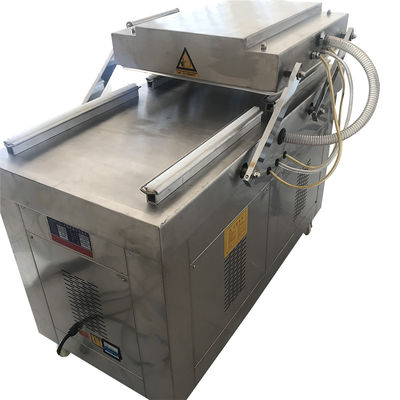 Máquina eléctrica de embalaje a vacío de doble cámara para comida rápida en talleres de maquinaria