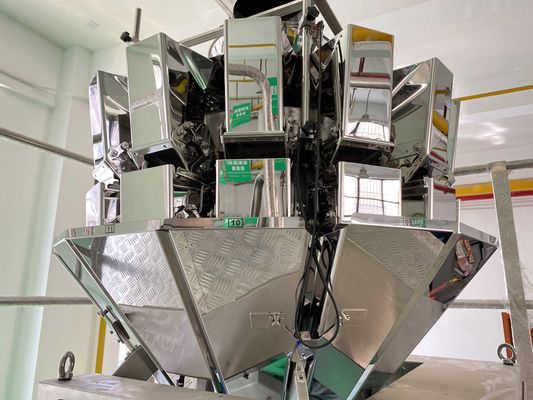 Máquina de embalaje de bolsas rotativas de material plástico para la línea de embalaje de nueces 500g Alta precisión
