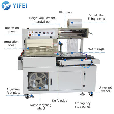 Máquina de envasado de papel industrial de 450L POF PVC PE Film Wrap para hoteles