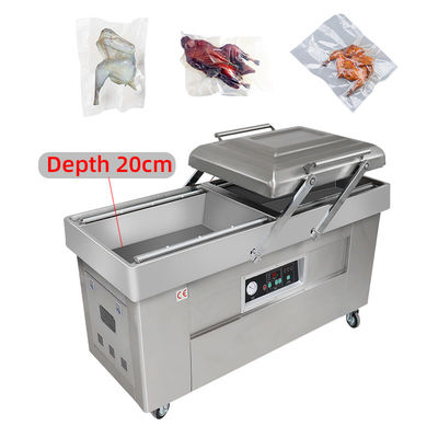 Certificación CE DZ400 Máquina automática de embalaje a vacío de doble cámara para alimentos