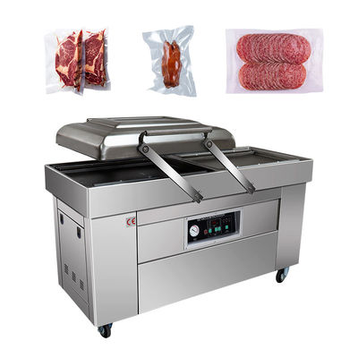 Certificación CE DZ400 Máquina automática de embalaje a vacío de doble cámara para alimentos