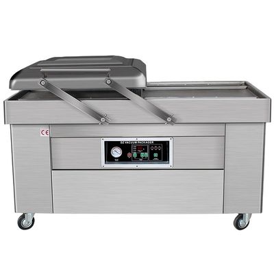110V/220V DZ-400/2S Máquina automática de embalaje de arroz de doble cámara de vacío con bolsa de granos de café