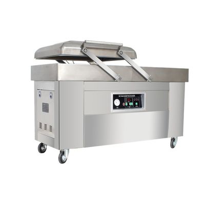 110V/220V DZ-400/2S Máquina automática de embalaje de arroz de doble cámara de vacío con bolsa de granos de café