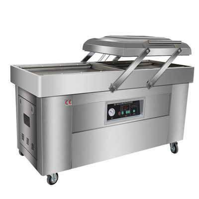 2.1KW Máquina de embalaje a vacío de doble cámara para bolsas de ropa/líquidos químicos/mercancías