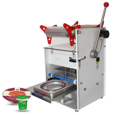 Máquina de sellado de bandejas de comida rápida industrial con molde de prensa manual personalizable