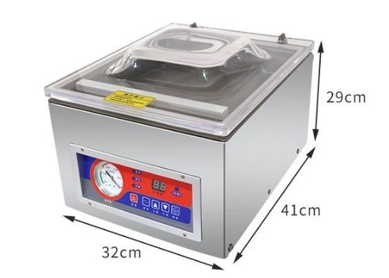 Sellador de vacío de cámara única de acero inoxidable 41*32*29 para la línea de envasado de alimentos y bebidas