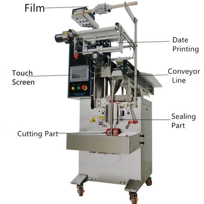 YFP-80 Máquina de embalaje de bolsas de frutas secas con transportador vertical