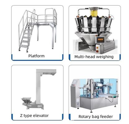 Fácil de operar Máquina automática de embalaje de polvo de coco de leche y té de 10-500g