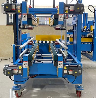 Caja de cartón erector sellador de fondo automático sellador de cartón de cuatro esquinas máquina de sellado de borde cartón sellador línea de embalaje