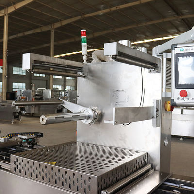 Máquina de embalaje de vacío de termoformación de cajas automáticas de Dofu avanzadas 4500*850*200mm