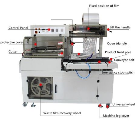 Máquina de envoltura de túneles de contracción de calor de chorro pequeño con accionamiento eléctrico para envolver botellas para mascotas
