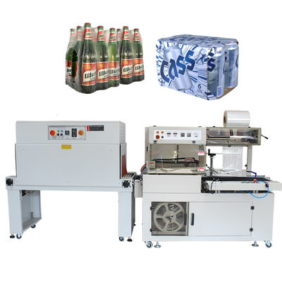 Máquina de envoltura de túneles de contracción de calor de chorro pequeño con accionamiento eléctrico para envolver botellas para mascotas