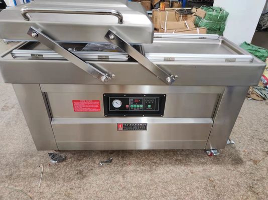 Potente bomba de vacío CE certificado automático de llenado de nitrógeno/vacío doble cámaras bocadillos máquina de embalaje