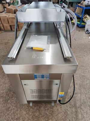 Potente bomba de vacío CE certificado automático de llenado de nitrógeno/vacío doble cámaras bocadillos máquina de embalaje
