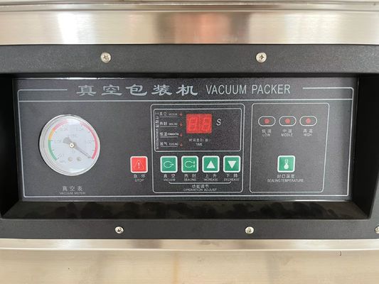 Máquina de embalaje a vacío de doble cámara con capacidad de 250 kg y opción de llenado de gas