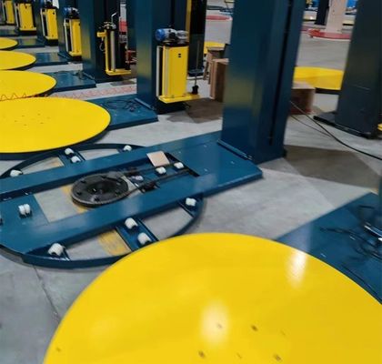 Industria de la minería energética Máquina de envoltura de palets totalmente automática con escala y película