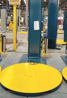 Máquina de envasado de pallets de estiramiento de publicidad L tipo de plato giratorio embalaje totalmente automático
