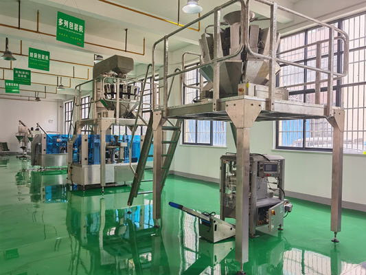 Máquina de embalaje vertical eléctrica totalmente automática para bolsas triangulares verticales de alimentos
