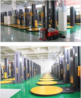 2400 mm Alturas de columna Máquina de envoltura de paletas de película de estiramiento Máquina de estiramiento automático de envoltura de paletas