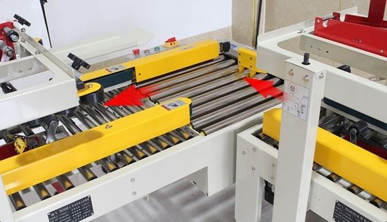 1830x670x1230mm Caja de cartón horizontal automática con línea de embalaje de cinta adhesiva de sellado cruzado