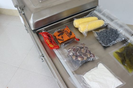 Envasador de vacío de doble cámara de acero inoxidable 304 para envasadoras de vacío de carne de pescado