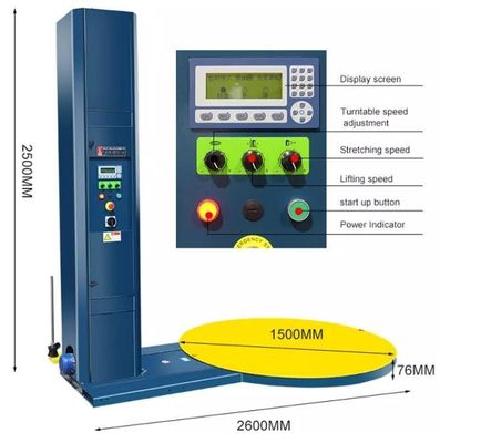 Envase automático de estiramiento automático para productos comerciales Envase de películas de paletas