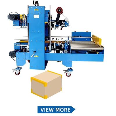 Erector de cartón de caja totalmente automático con soluciones automáticas de pliegue y sellado de tapas