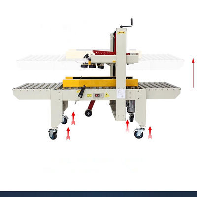 106 KG Semiautomático Dirección izquierda y derecha cinta cartón sellador de caja máquina de sellado 1830x670x1230mm