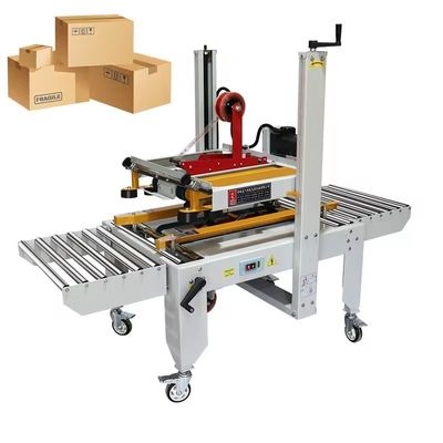 Máquina de cinta adhesiva semiautomática para sellar cajas de cartón 106 KG