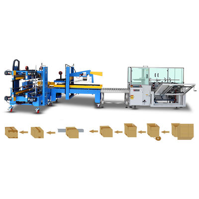 Máquina de erección de caja de caja de cartón totalmente automática con sistema de control PLC avanzado