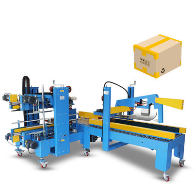 Ancho de la cinta 48/60/75 mm Erector de cartón y máquina de sellado para cajas de cartón de embalaje