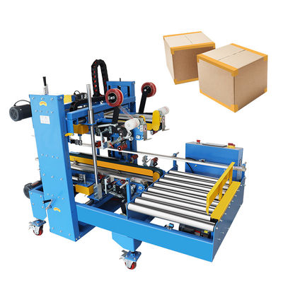 48/60/72mm Tamaño de cinta Caja de cartón Máquina de sellado de esquina para 500 KG Eficiencia de embalaje