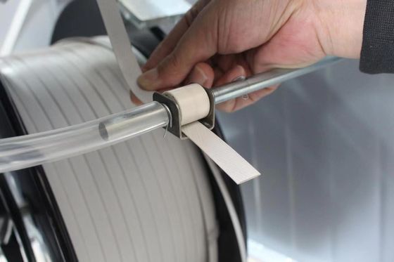 Máquina semiautomática de fijación de cartón con capacidad y función de unión de PP