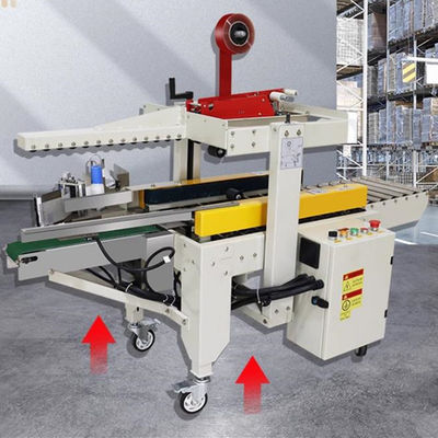 Máquina de sellado de cartón de accionamiento izquierdo y derecho para el embalaje Aplicar altura de cartón 90-420mm