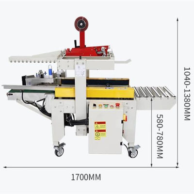 Máquina de sellado de cartón de accionamiento izquierdo y derecho para el embalaje Aplicar altura de cartón 90-420mm