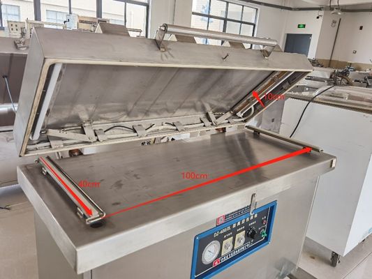 Máquina de sellado al vacío para bolsas de plástico con accionamiento eléctrico Dz400 220V de cámara única