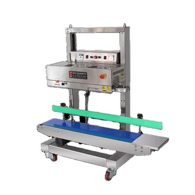Carga de transporte 20 kg sellador de banda vertical automático continuo para bolsas de bolsillo de pie