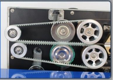 Sellador de cinta térmica de bolsas de alimentos con impresión horizontal continua y peso de la máquina de 21 kg