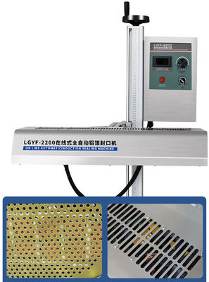 YF-2200 Máquina automática de sellado de tapa de papel de aluminio de inducción continua para envases