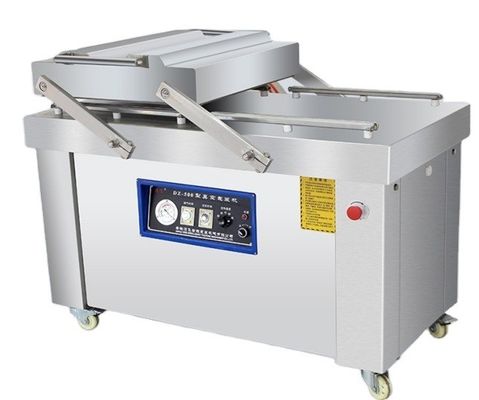 Máquina de embalaje al vacío de carne con solución de sellador de vacío continuo de doble cámara