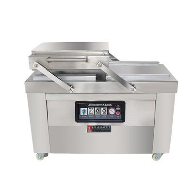 Semi-automático comercial DZ 400 doble cámara sellador de vacío para 4pcs bandas de sellado